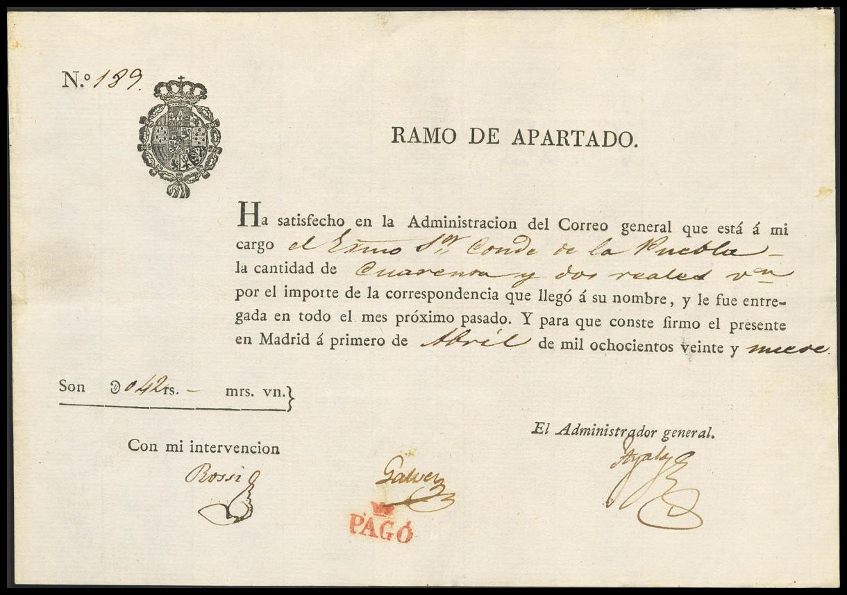 97 | Pre-philately. Madrid