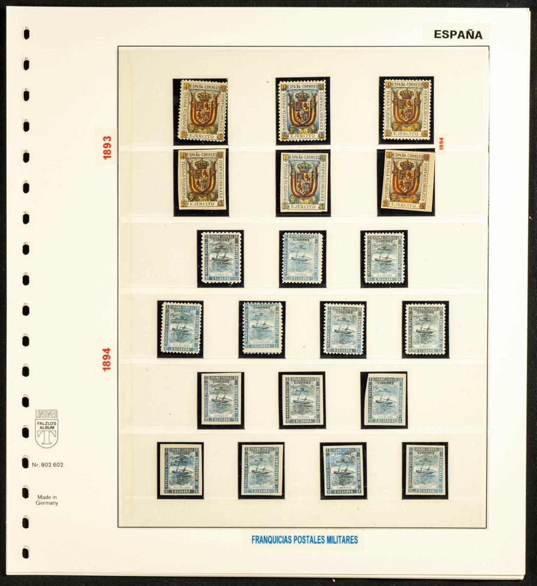 428 | Spanish Collection Various. Military Franchise