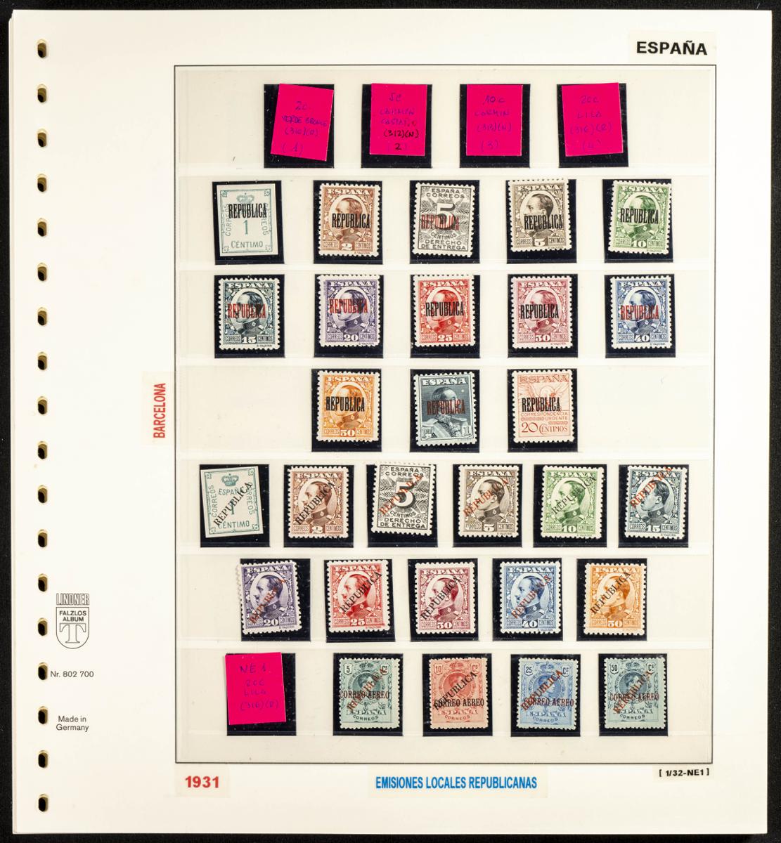 436 | Spanish Collection Various. Local Stamps