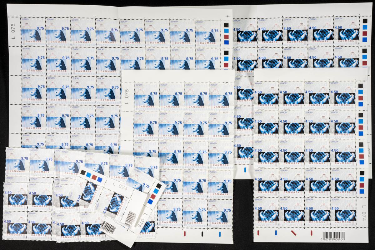 550 | Denmark. Sets and stamps stock