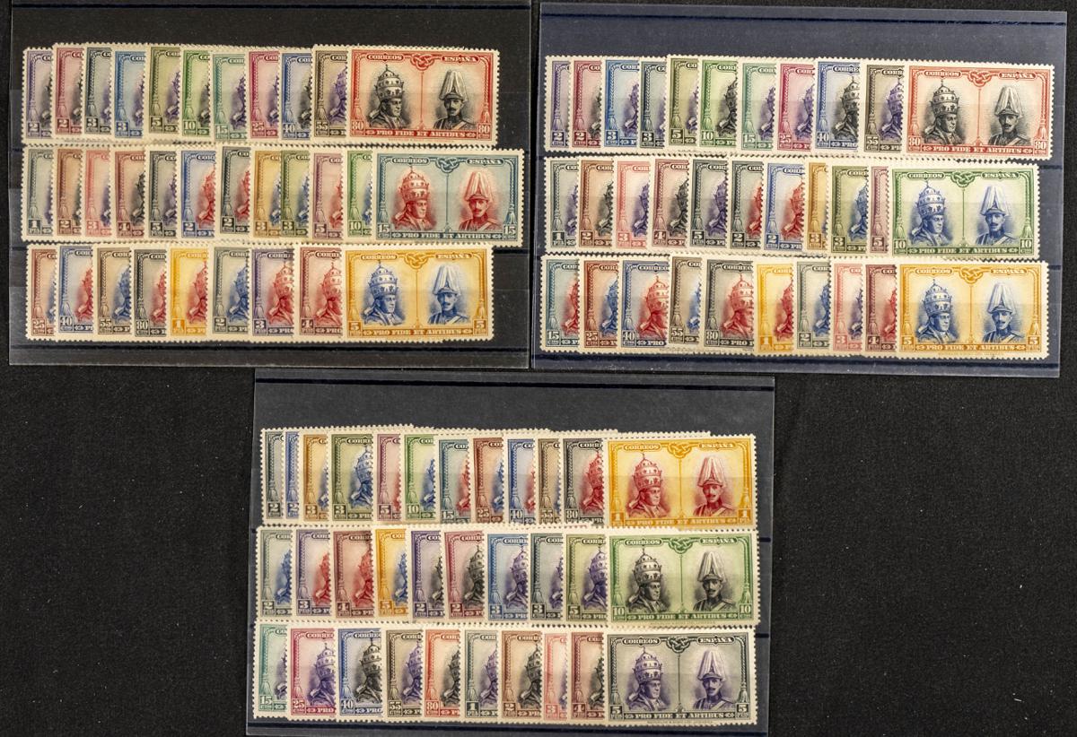 61 | Spanish Collection. Sets and stamps stock