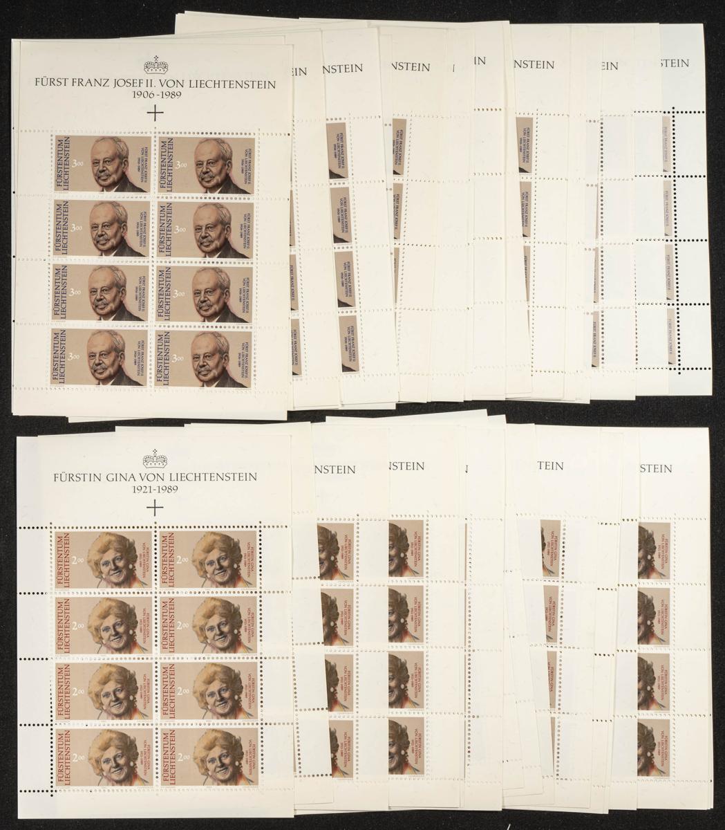 694 | Liechtenstein. Stock de Series y Sellos