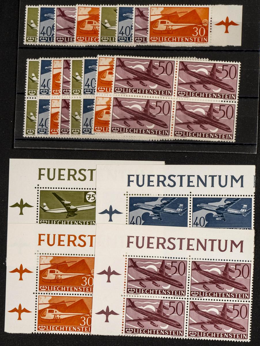 697 | Liechtenstein. Stock de Series y Sellos