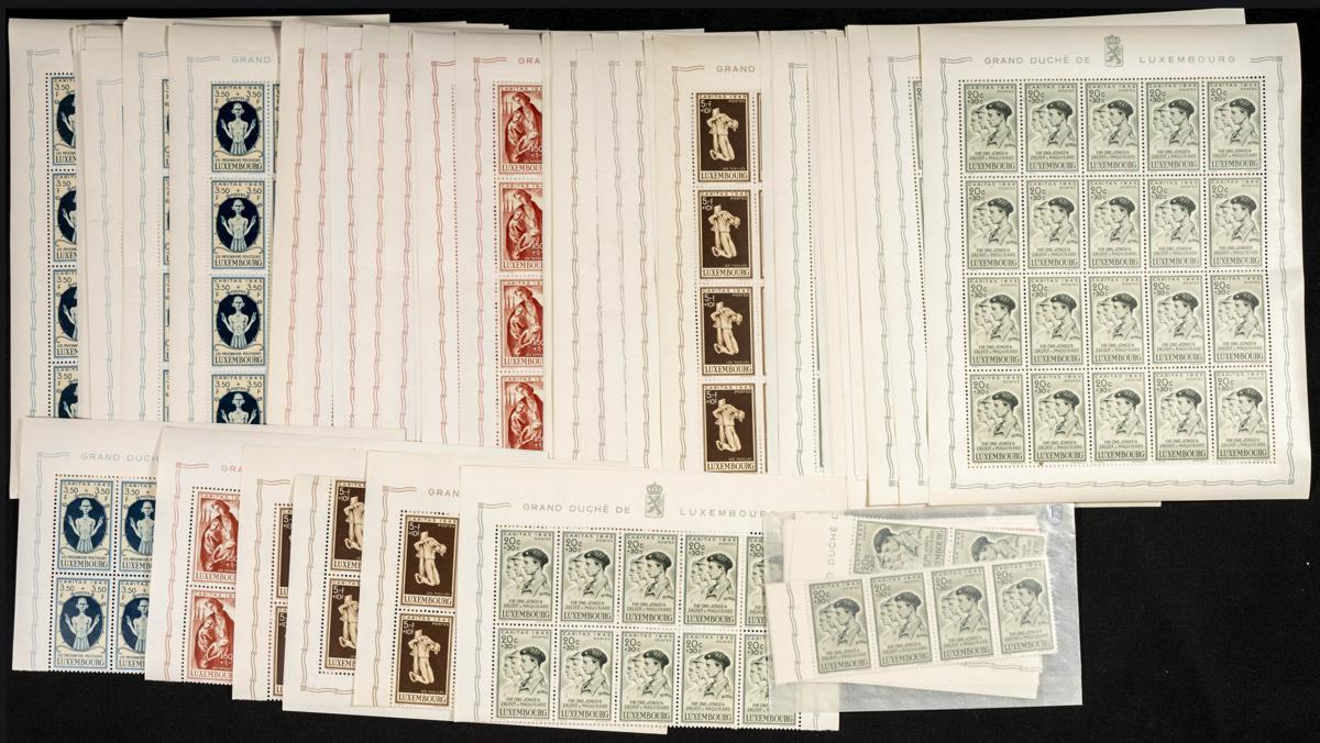 708 | Luxembourg. Sets and stamps stock