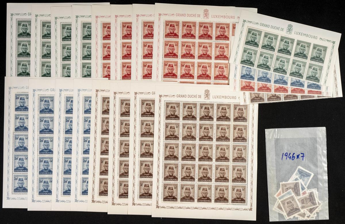 709 | Luxembourg. Sets and stamps stock