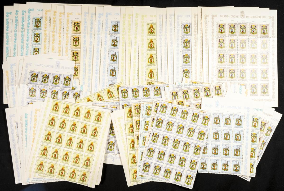 740 | Luxembourg. Sets and stamps stock
