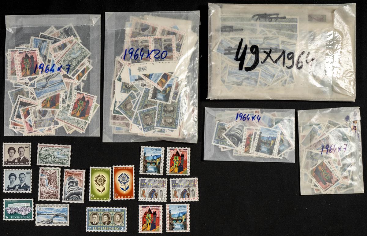 741 | Luxembourg. Sets and stamps stock