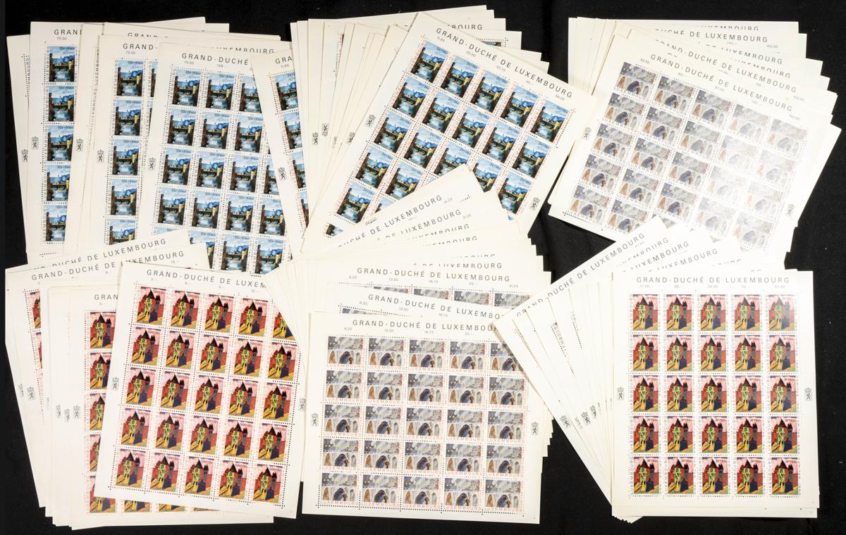 742 | Luxembourg. Sets and stamps stock