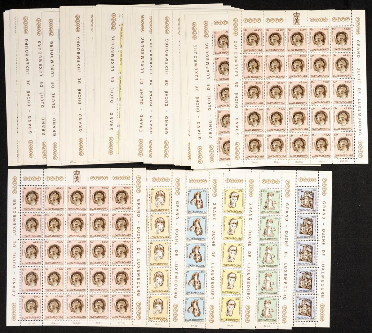 747 | Luxembourg. Sets and stamps stock