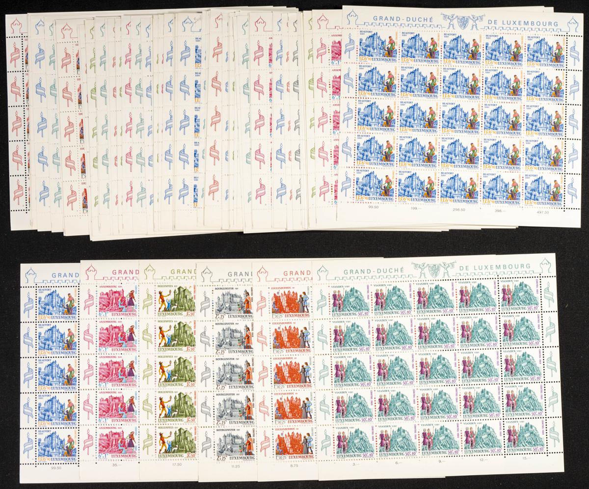 748 | Luxembourg. Sets and stamps stock