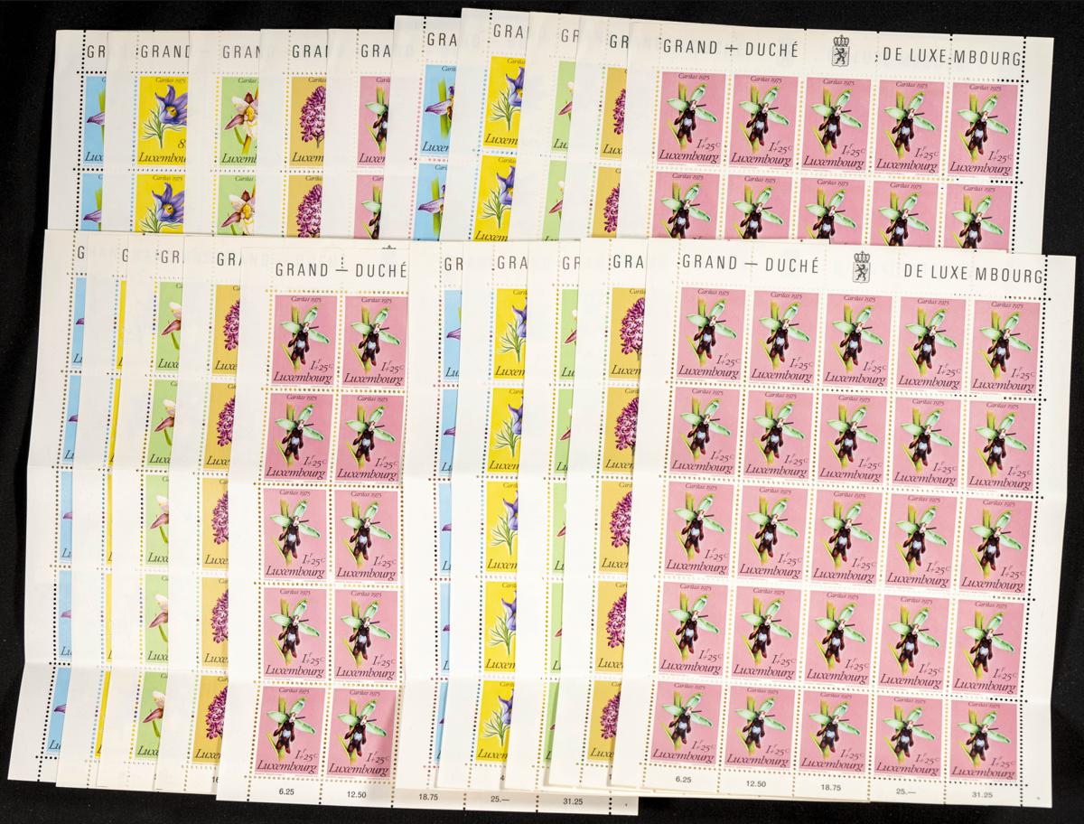 755 | Luxemburgo. Stock de Series y Sellos
