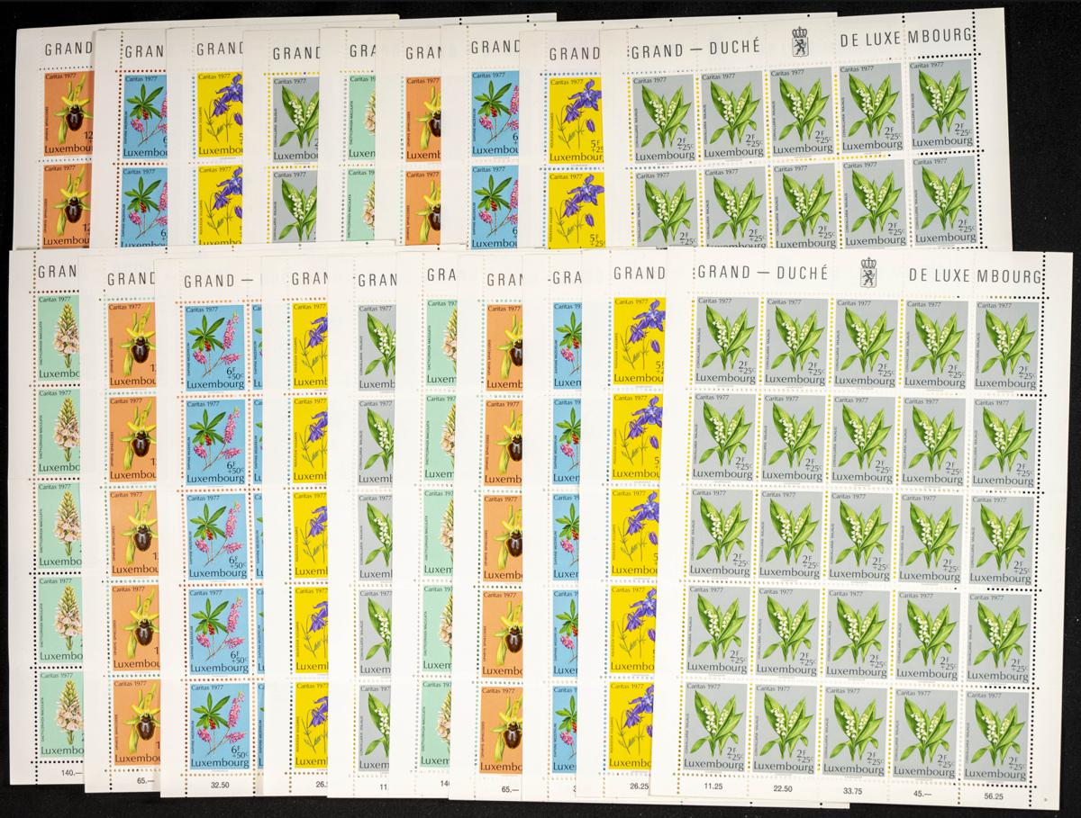 759 | Luxemburgo. Stock de Series y Sellos