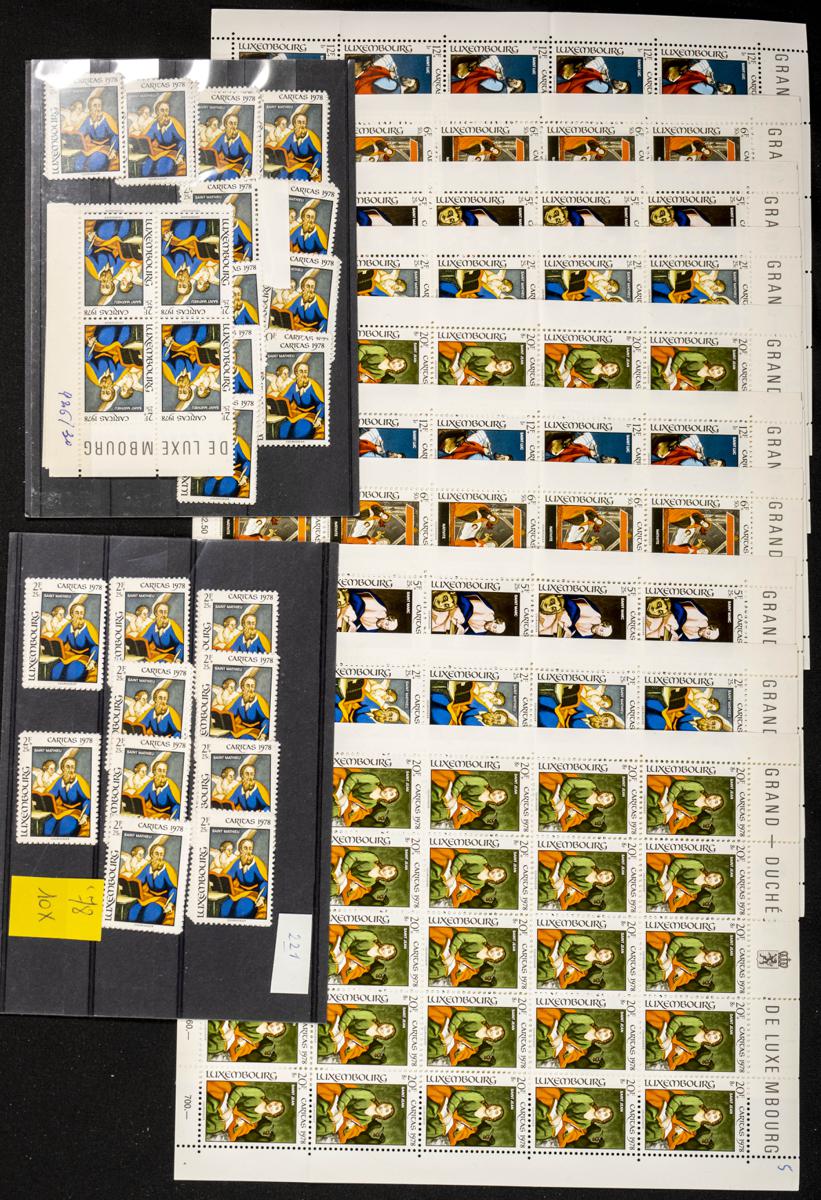 761 | Luxemburgo. Stock de Series y Sellos