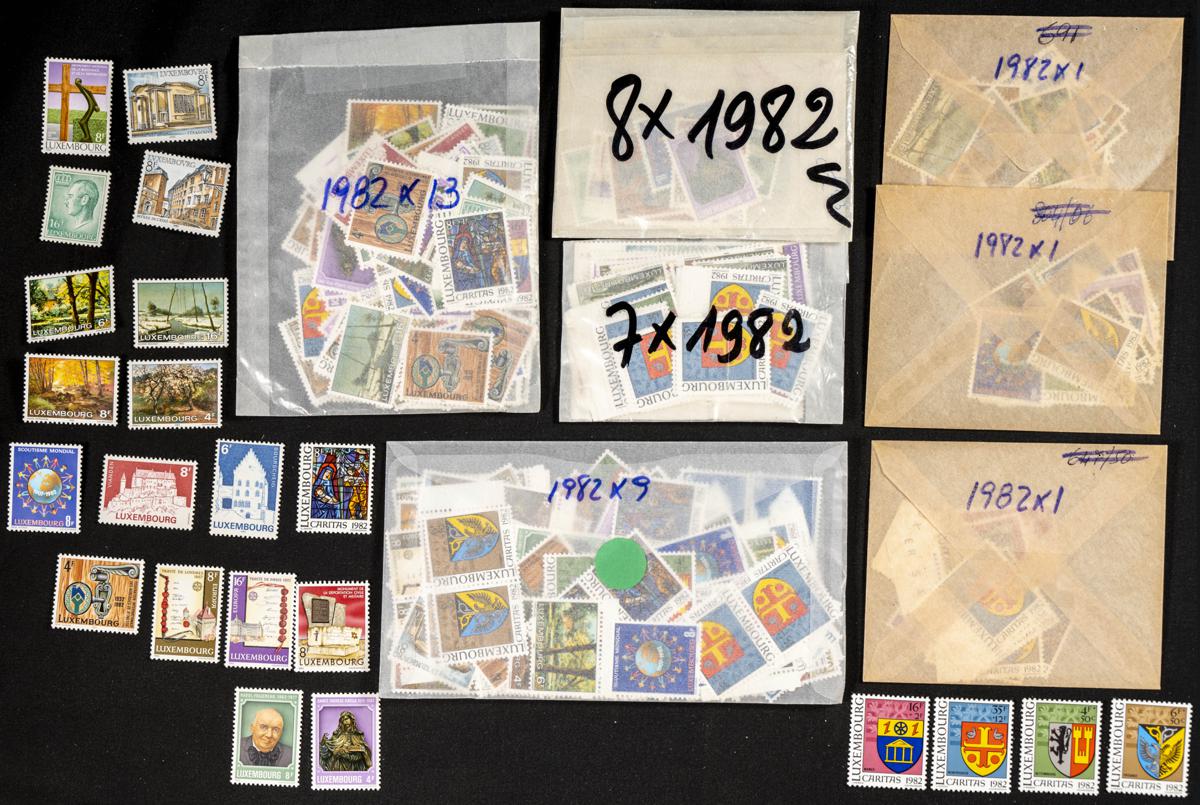 765 | Luxemburgo. Stock de Series y Sellos
