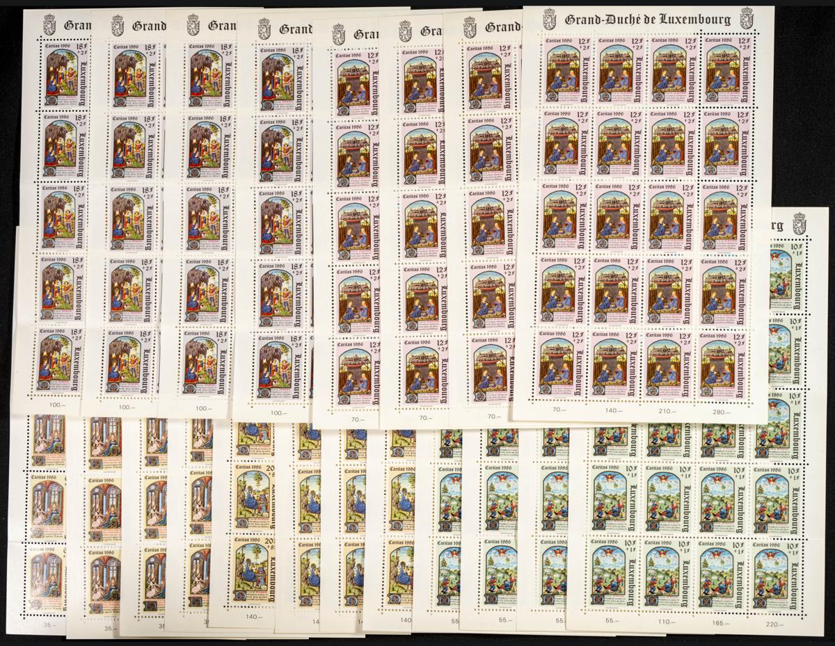 773 | Luxemburgo. Stock de Series y Sellos