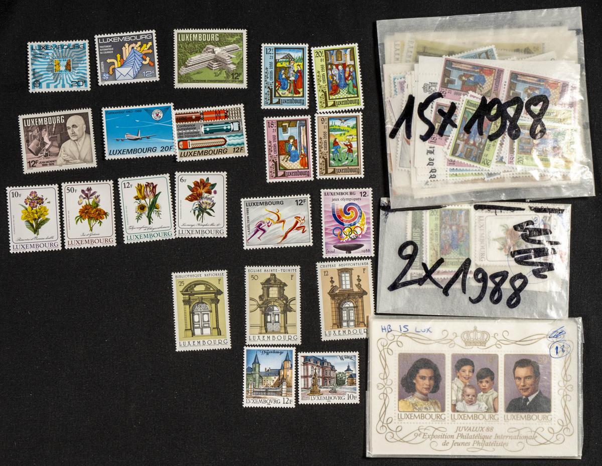 775 | Luxemburgo. Stock de Series y Sellos