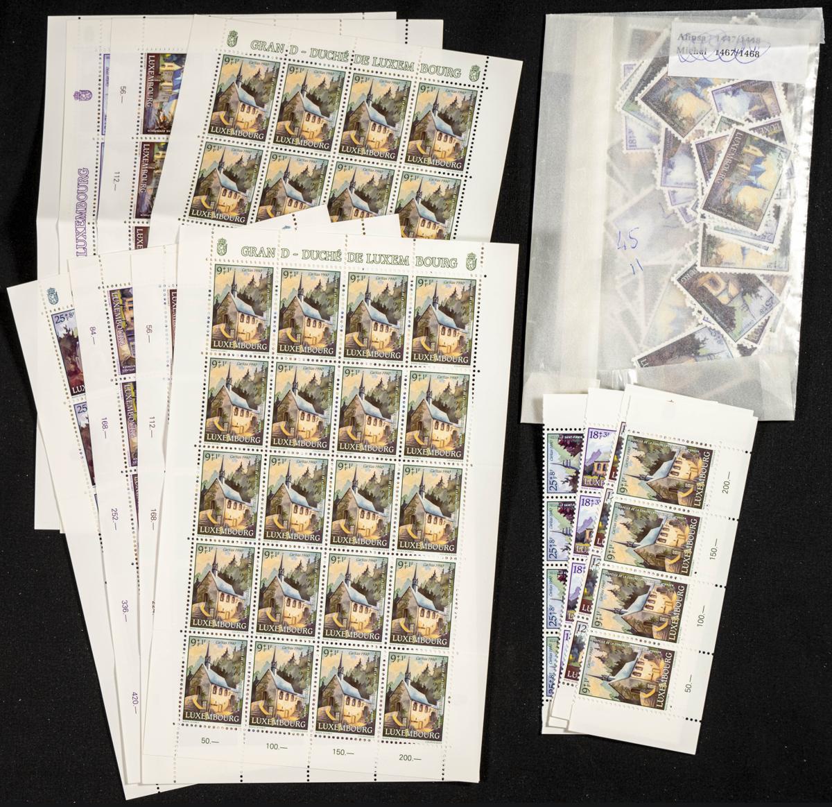 778 | Luxemburgo. Stock de Series y Sellos