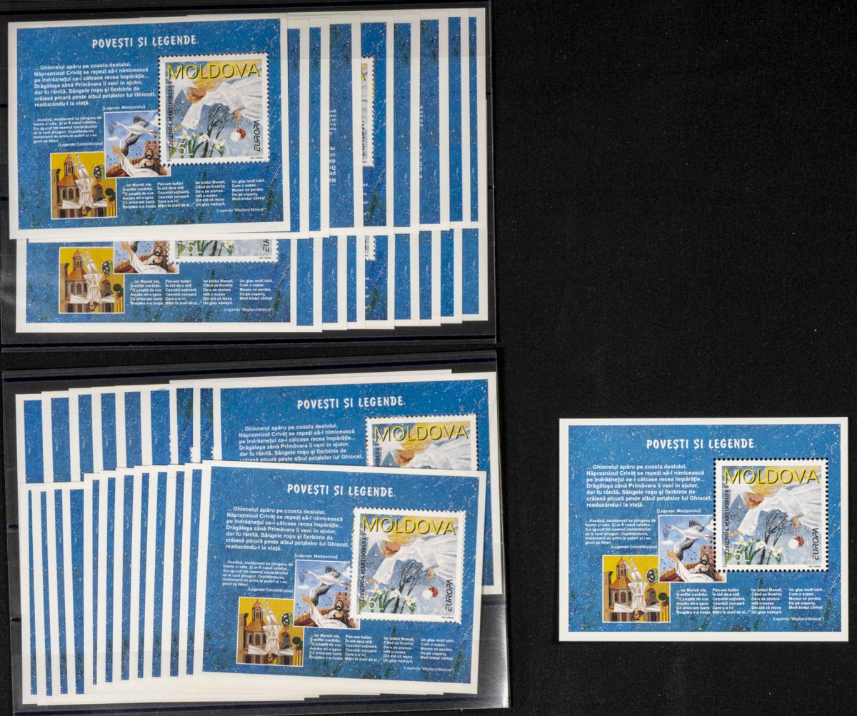 800 | Moldavia. Stock de Series y Sellos