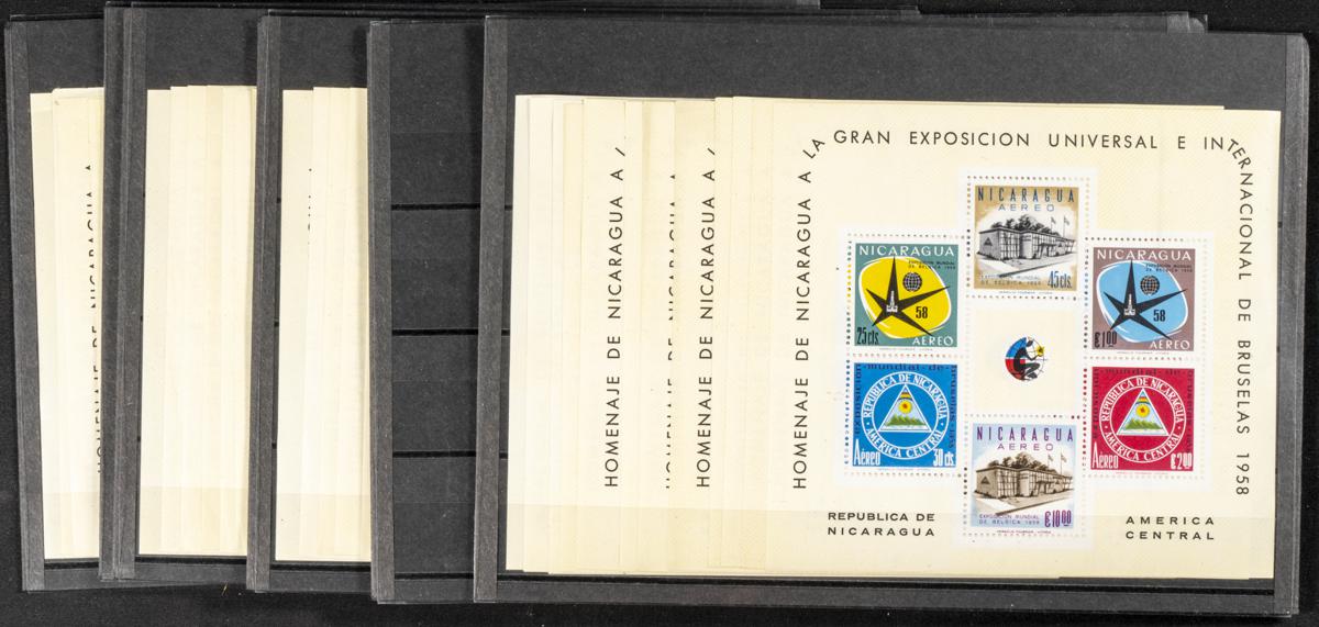 802 | Nicaragua. Sets and stamps stock