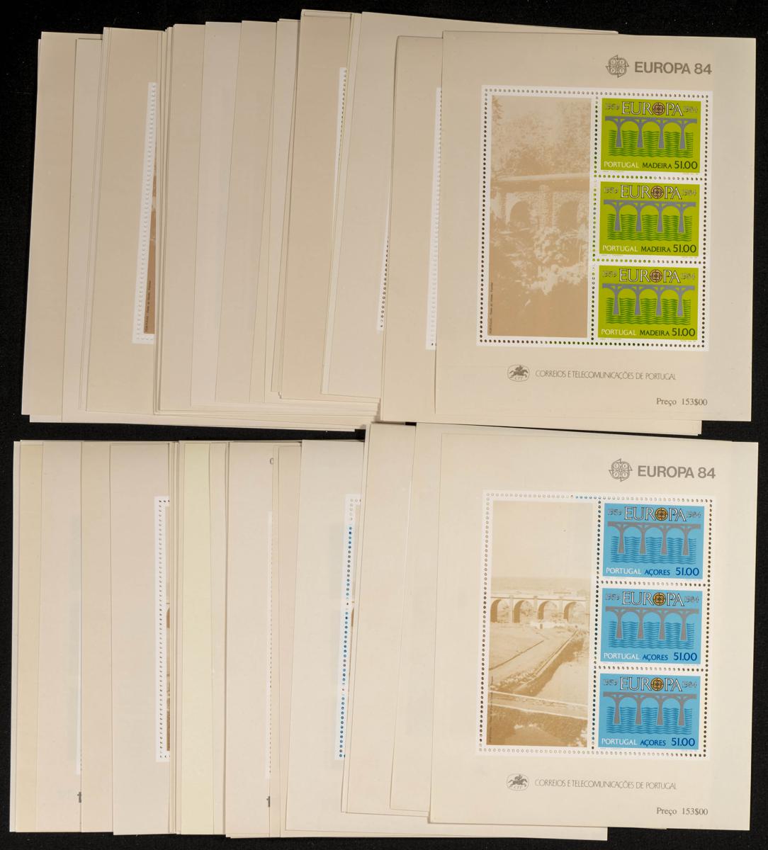 915 | Azores. Stock de Series y Sellos