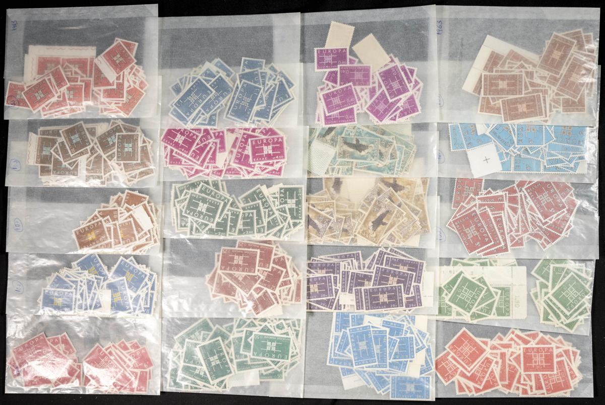 977 | Theme Europa. Sets and stamps stock