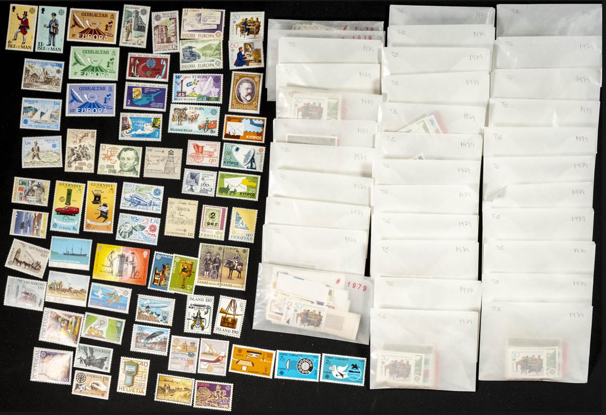 990 | Theme Europa. Sets and stamps stock