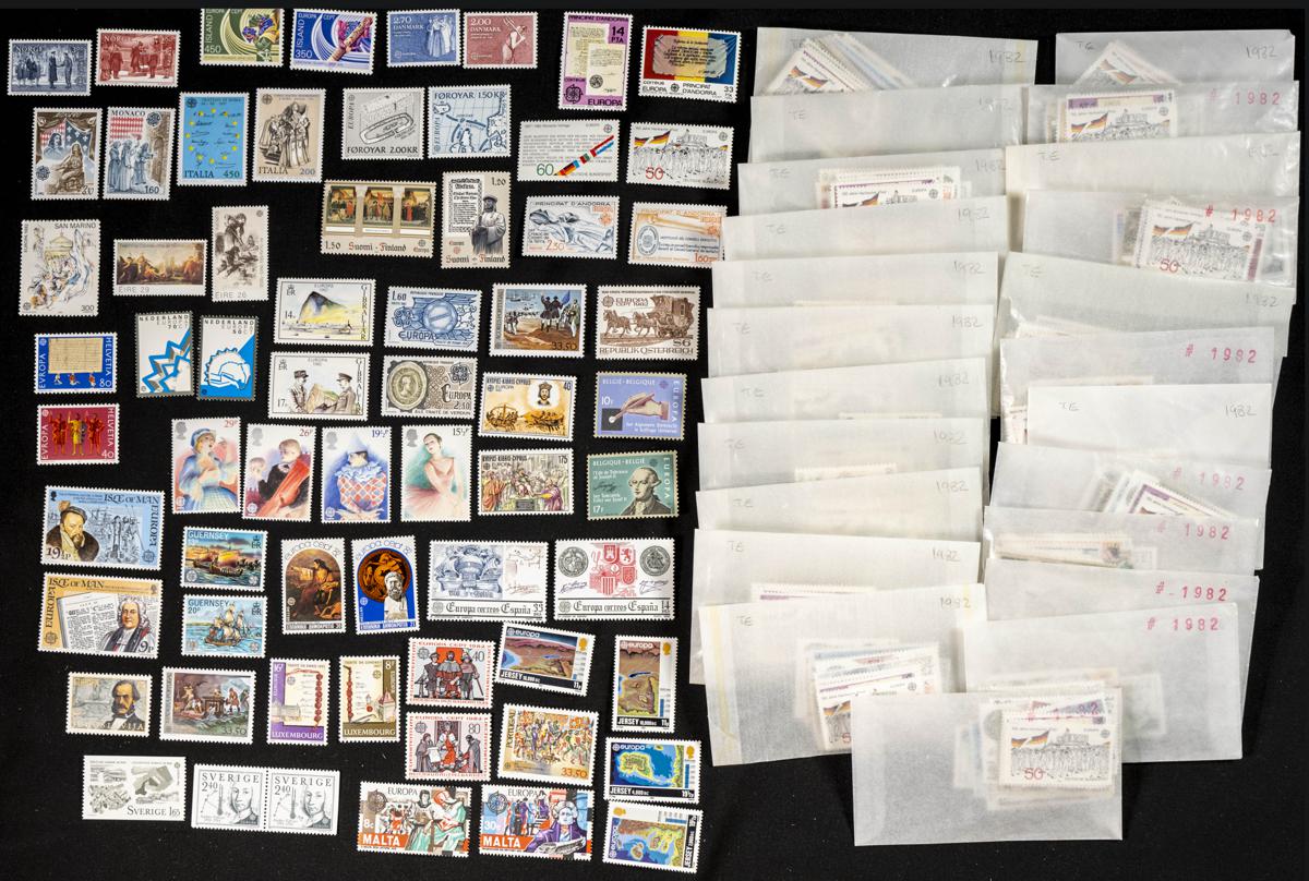 993 | Theme Europa. Sets and stamps stock