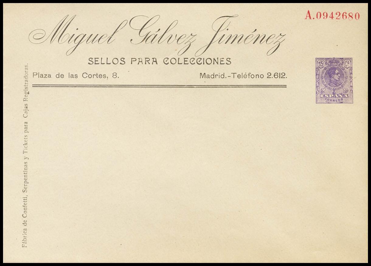 1416 | Entero Postal. Entero Postal Privado