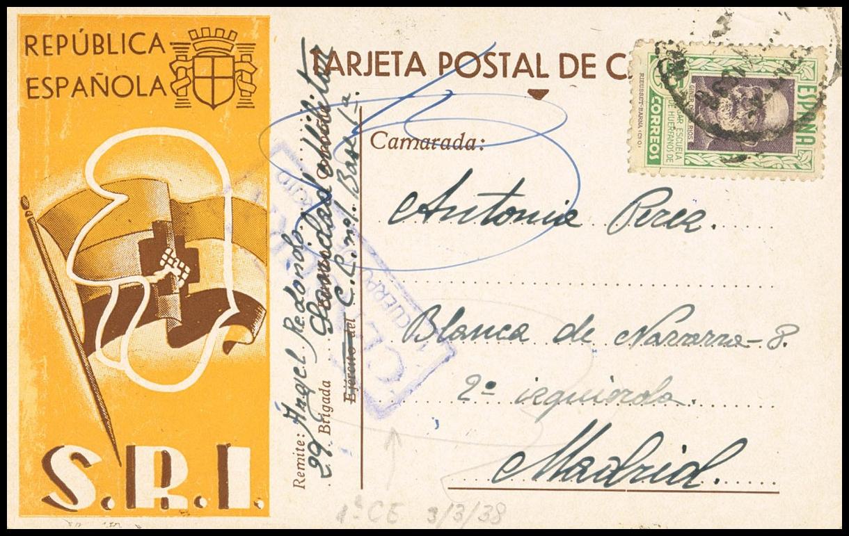 1440 | Guerra Civil. Tarjeta Postal Republicana