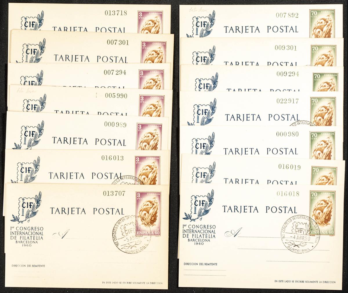 1182 | Spanish Collection Various. Postal Stationery