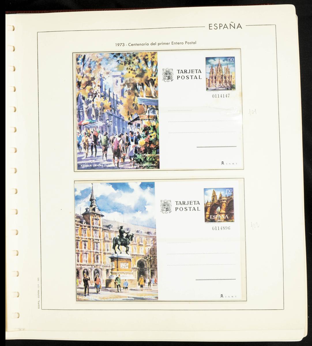 1183 | Spanish Collection Various. Postal Stationery