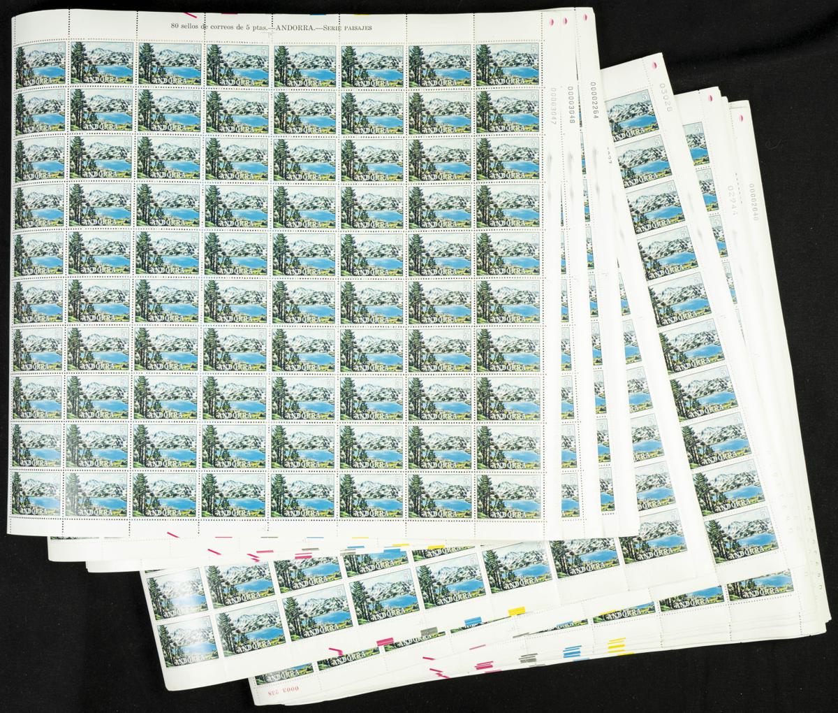 1230 | Andorra. Sets and stamps stock