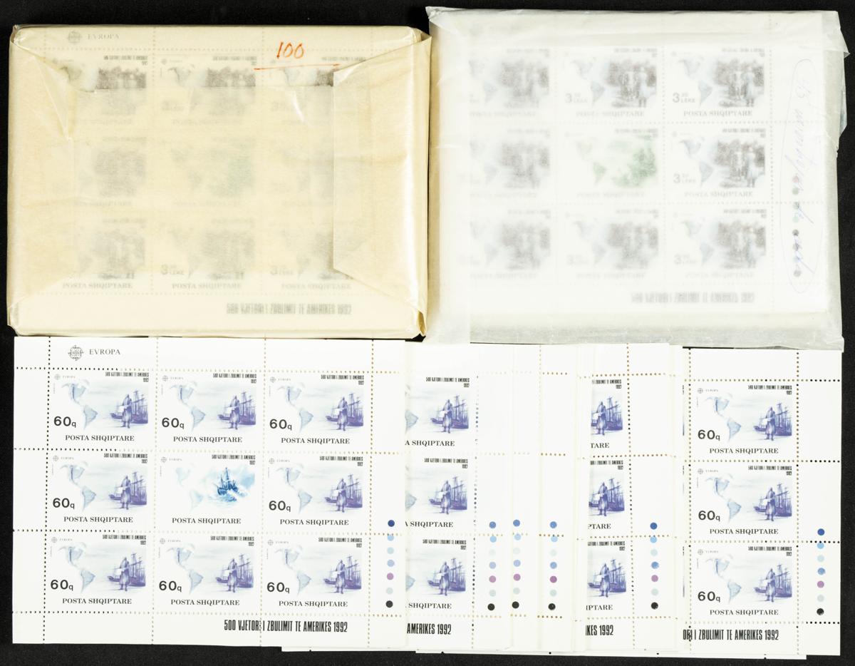 13 | Albania. Stock de Series y Sellos