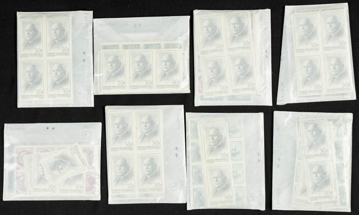 144 | France. Sets and stamps stock