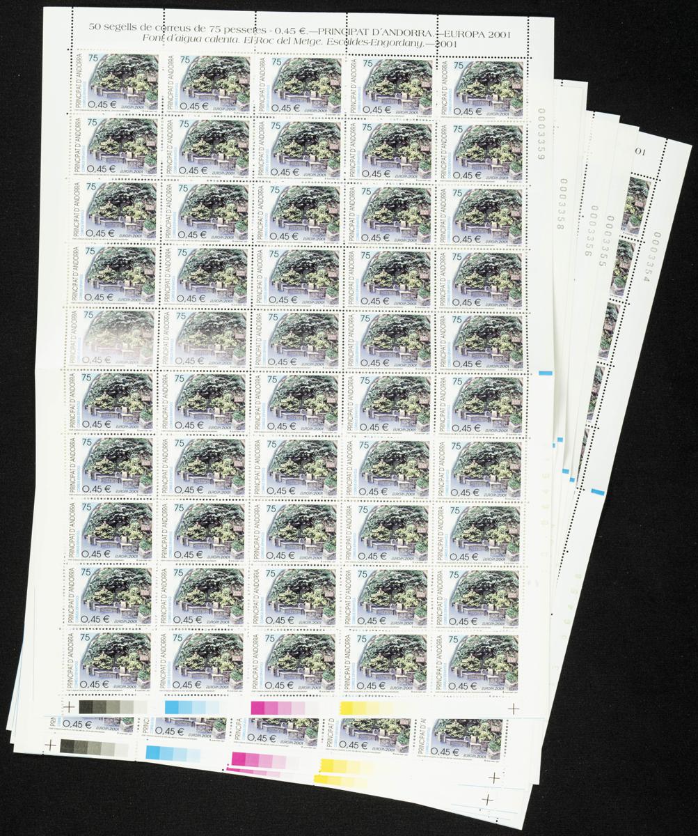 183 | French Andorra. Sets and stamps stock