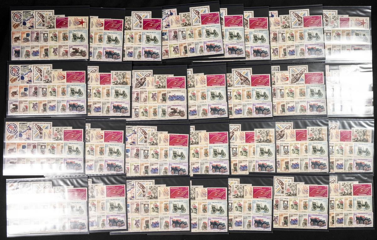 195 | Monaco. Sets and stamps stock