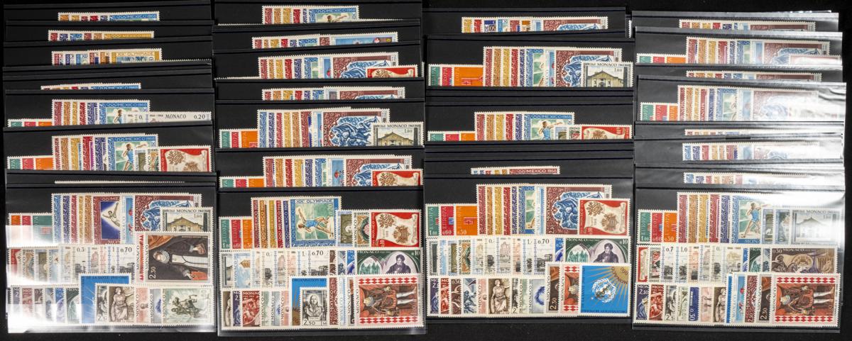 202 | Monaco. Sets and stamps stock
