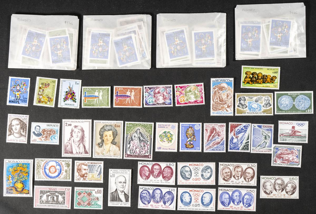 209 | Monaco. Sets and stamps stock