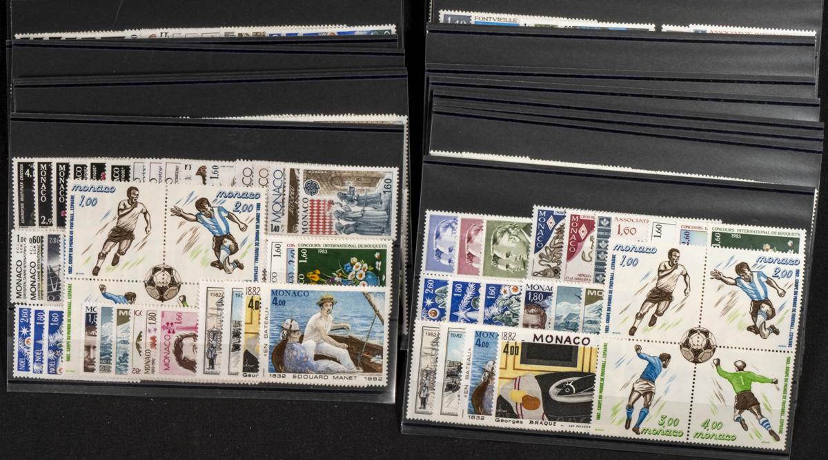 216 | Monaco. Sets and stamps stock