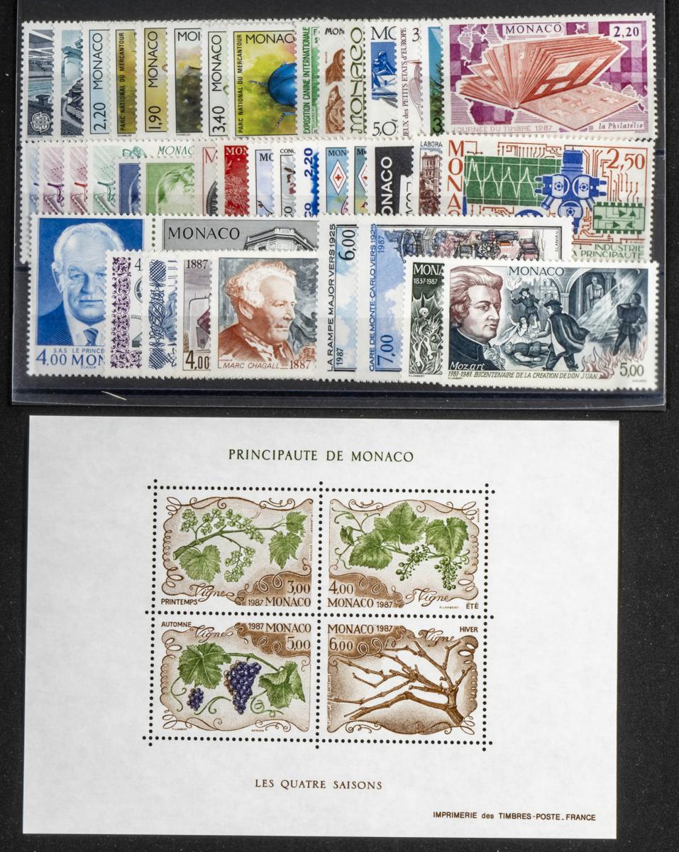 223 | Monaco. Sets and stamps stock