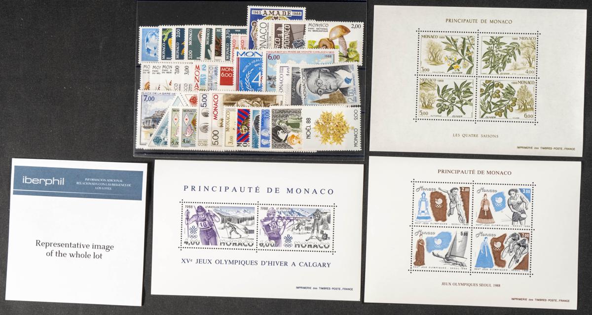 224 | Monaco. Sets and stamps stock