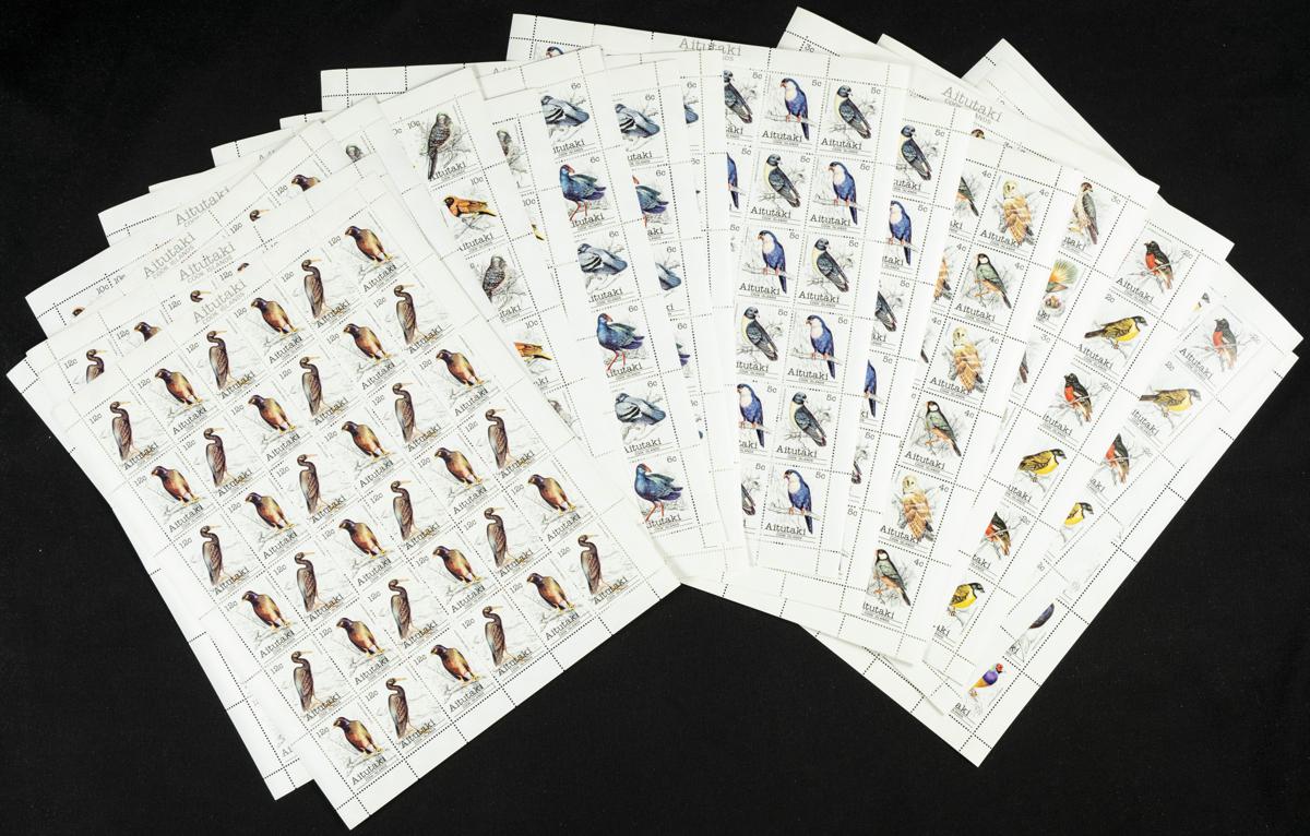 253 | Aitutaki. Stock de Series y Sellos