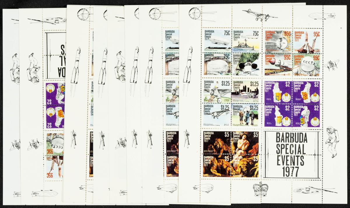 258 | Barbuda. Stock de Series y Sellos