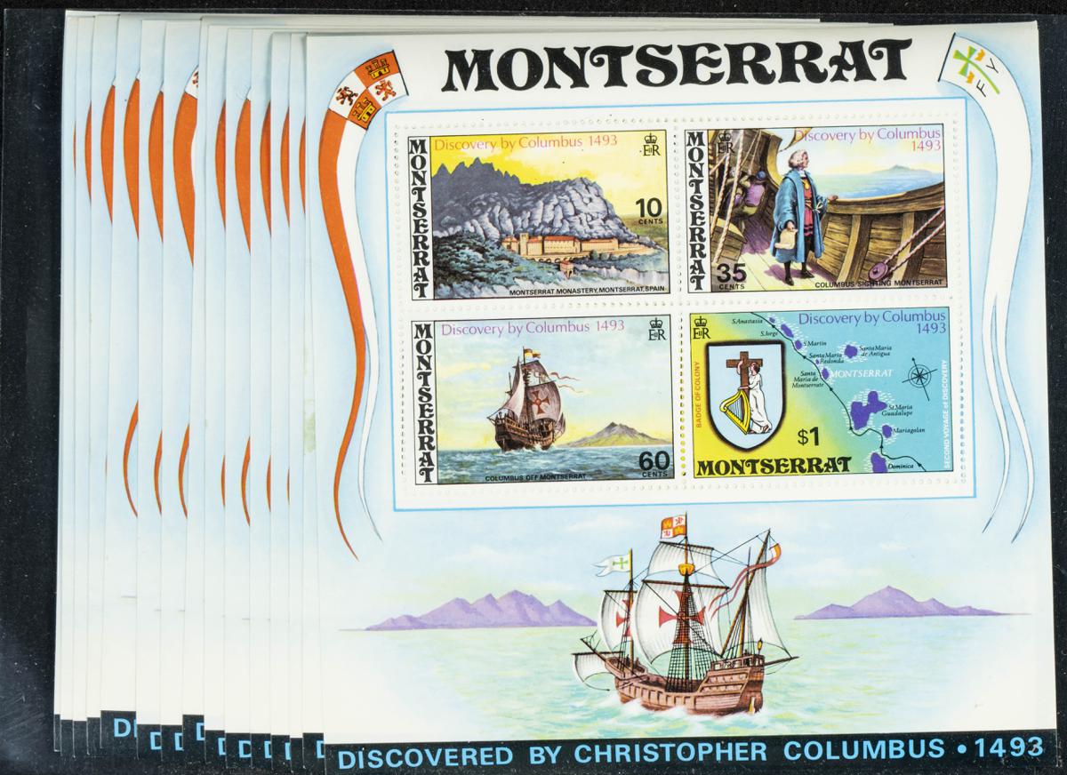 273 | Montserrat. Stock de Series y Sellos