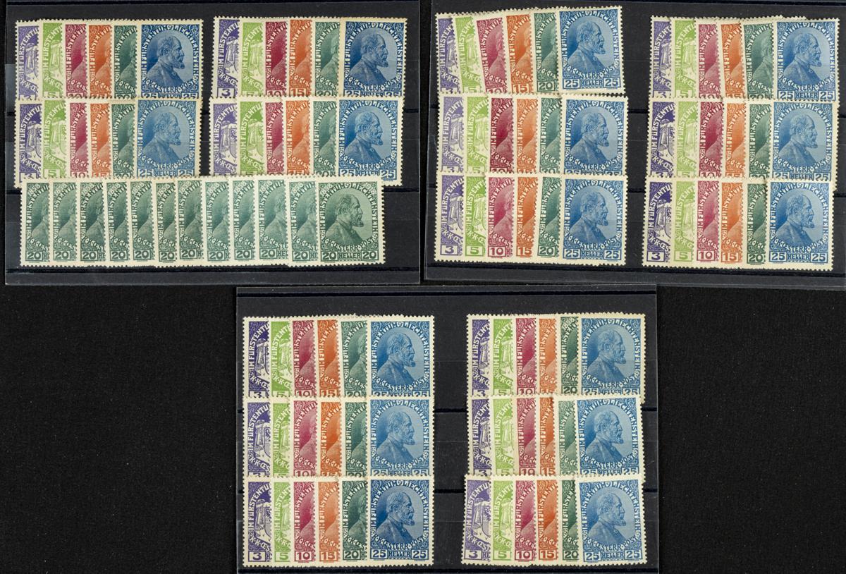 319 | Liechtenstein. Sets and stamps stock