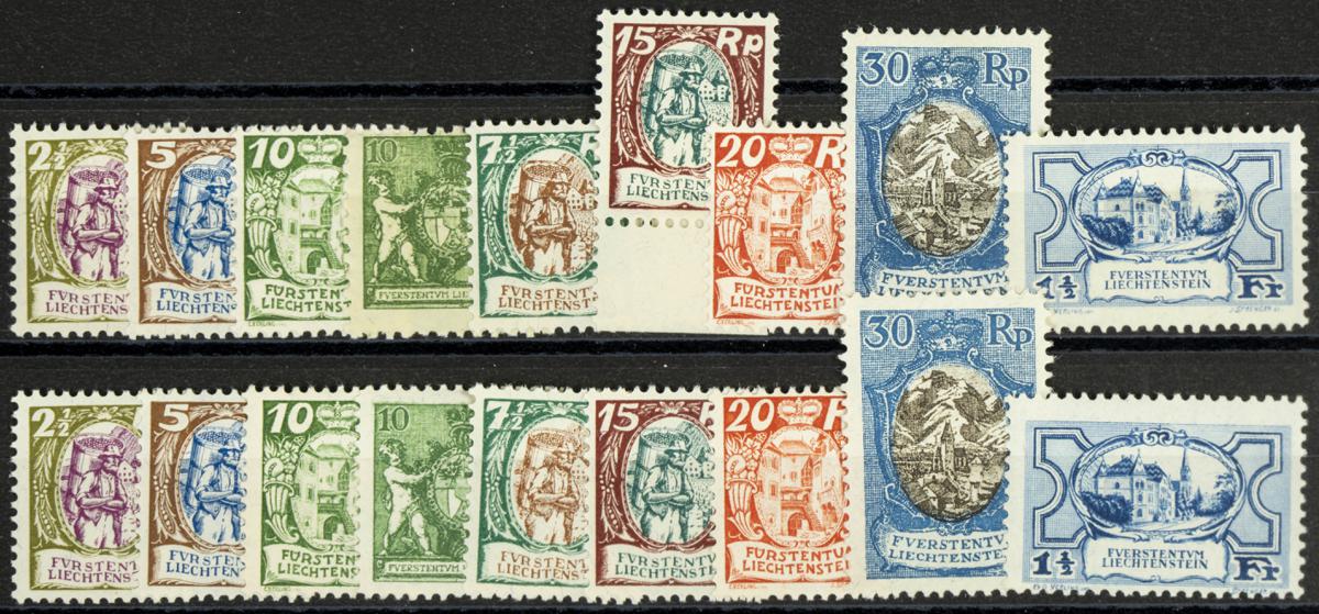 323 | Liechtenstein. Sets and stamps stock