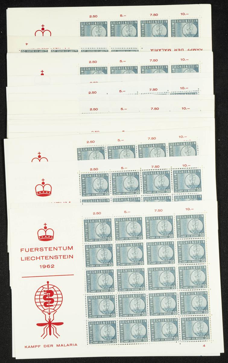 346 | Liechtenstein. Sets and stamps stock