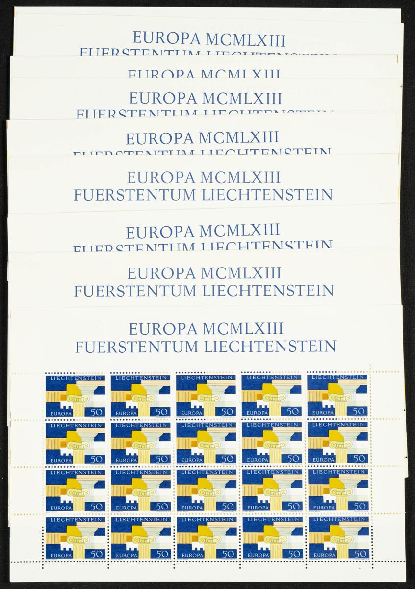 349 | Liechtenstein. Sets and stamps stock