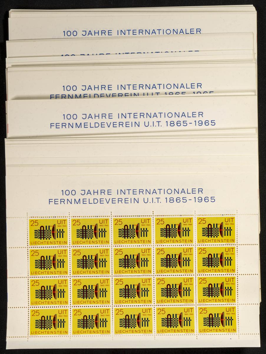 358 | Liechtenstein. Sets and stamps stock