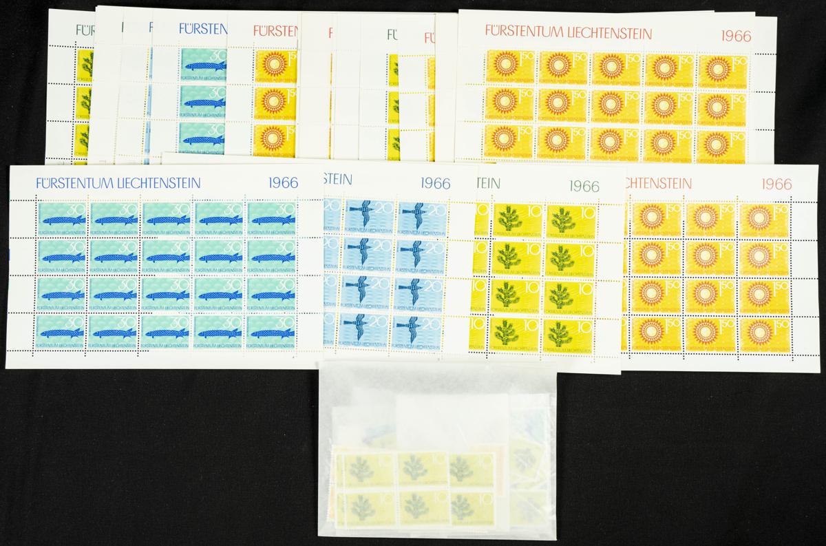 360 | Liechtenstein. Sets and stamps stock